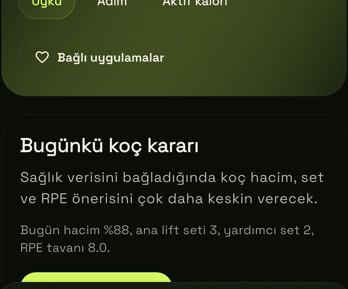 FORGE coach decision screenshot