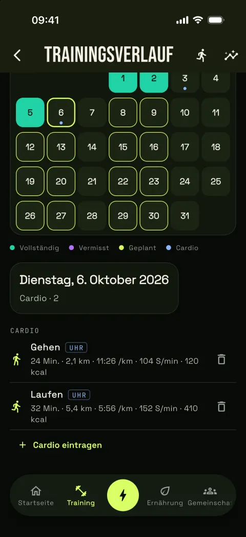 DEIN LAUF FINDET SEINEN PLATZ IM KALENDER