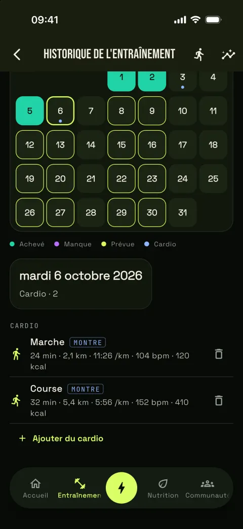 TA COURSE TROUVE SA PLACE DANS LE CALENDRIER